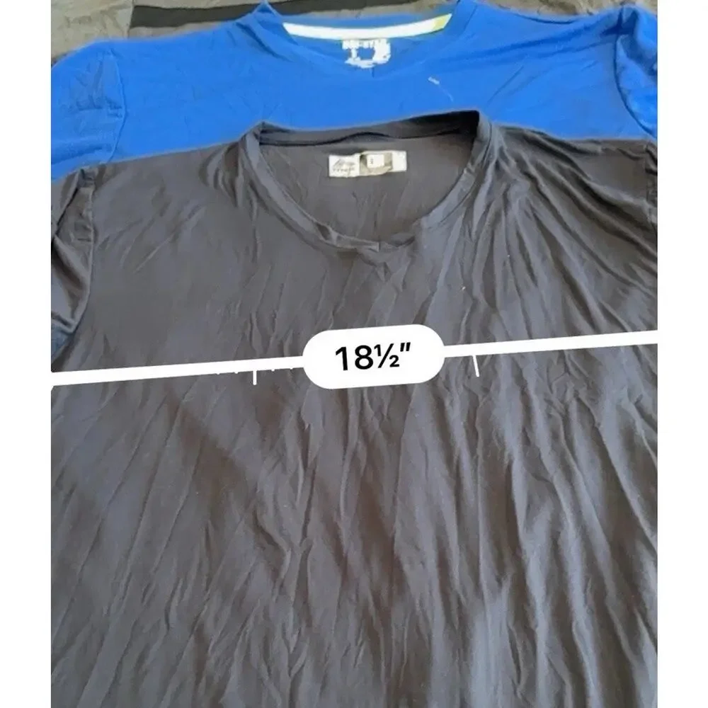 (3) Men’s Large RBX & More Moisture Wicking Short Sleeve Activewear T-Shirts NEW